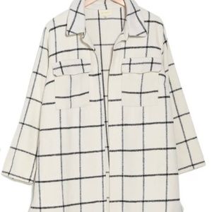 Melloday Plaid Topper Jacket sz L BNWT